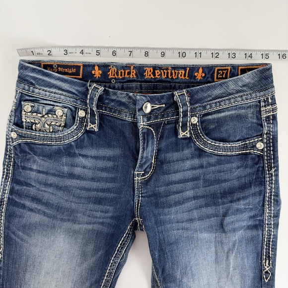 Rock Revival dark wash straight leg jeans - Picture 11 of 12